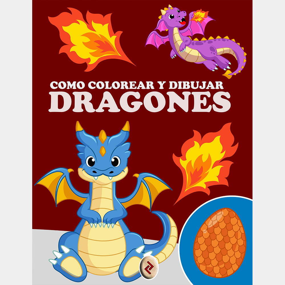 Como colorear y dibujar Dragones